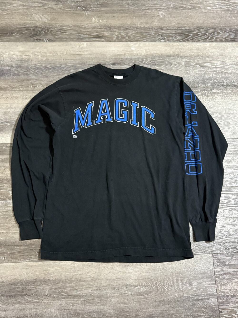 Vintage 90s Pro Player Orlando Magic Black Long Sleeve Made In USA - Men’s XL
